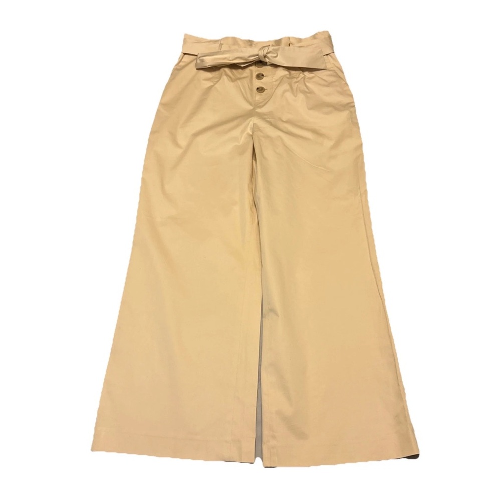 Antonio Melani Womens Sadie Parchment High Waisted WideLeg Button Front Pants 14 - Picture 1 of 12